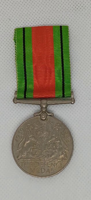 Silver British Medal 1945 Defense Medal