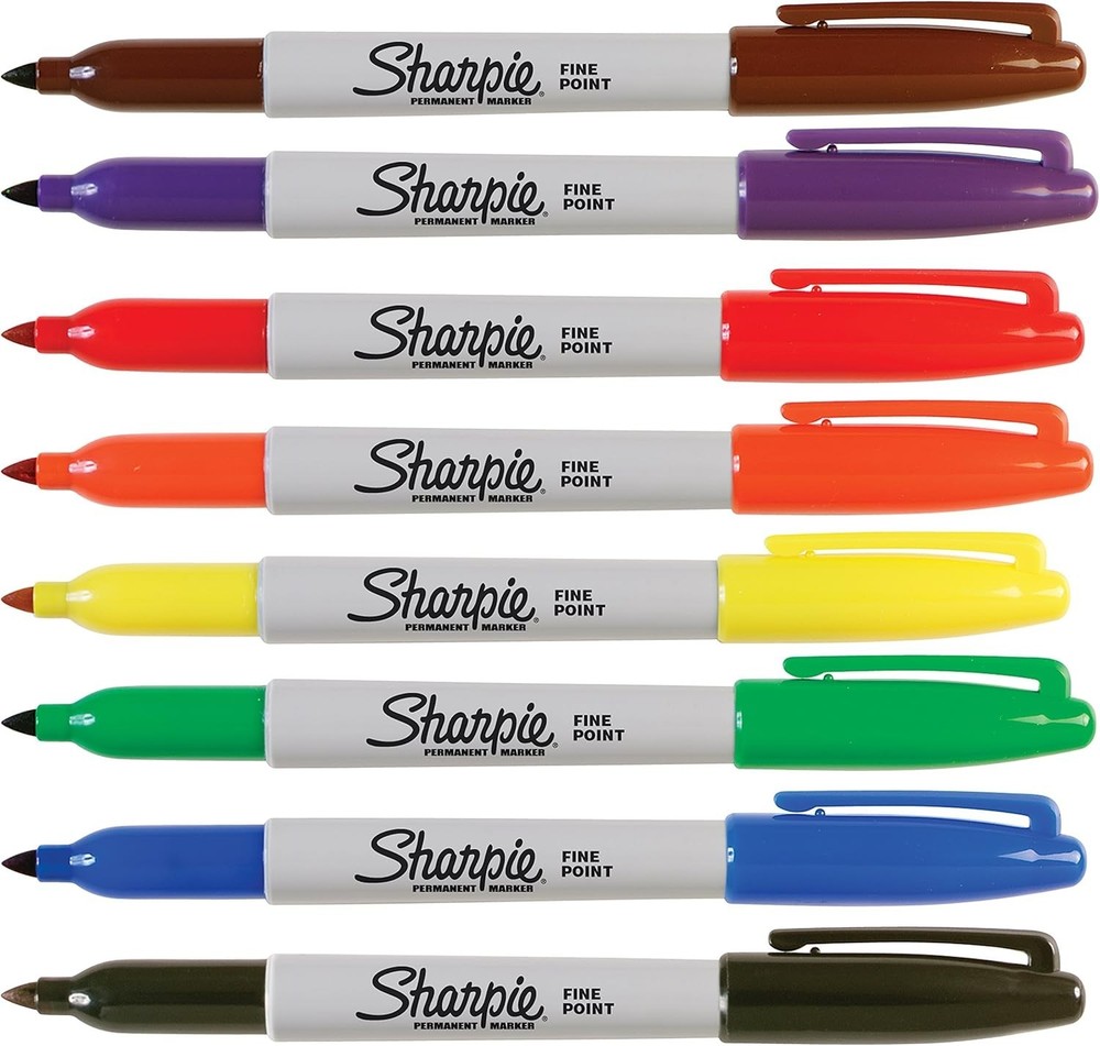 Waterproof Permanent Markers - Assorted Classic Colors, 1mm Fine Point