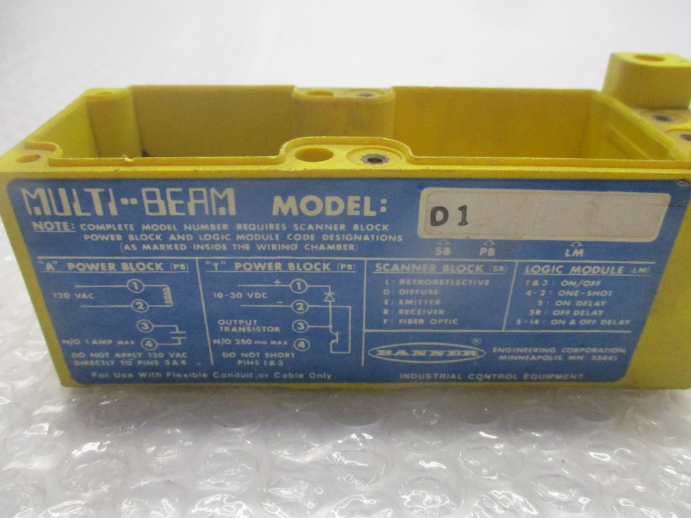 BANNER D1 SCANNER BLOCK (AS PICTURED) NSNP