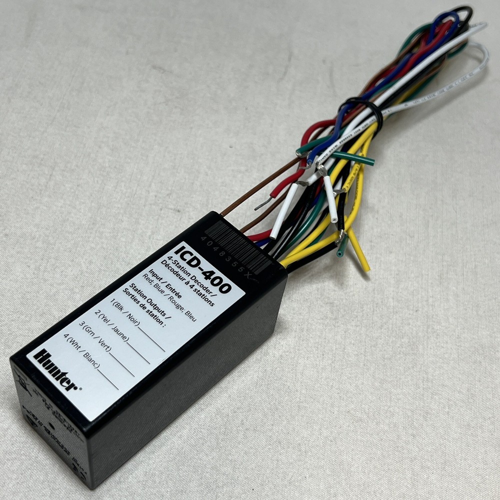 Hunter ICD-400 Four Station Decoder w Integrated Surge Protection 09/2017