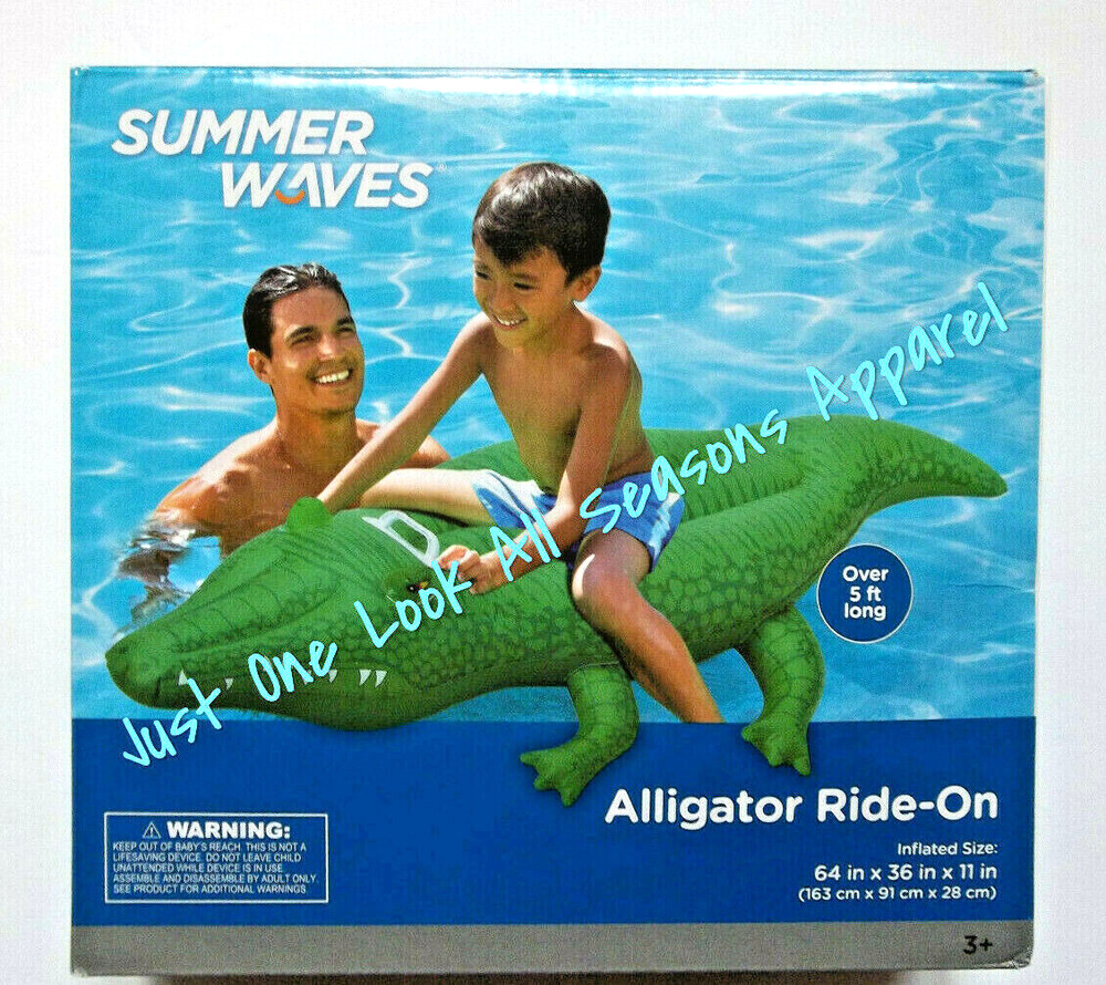 ALLIGATOR RIDE-ON POOL FLOAT