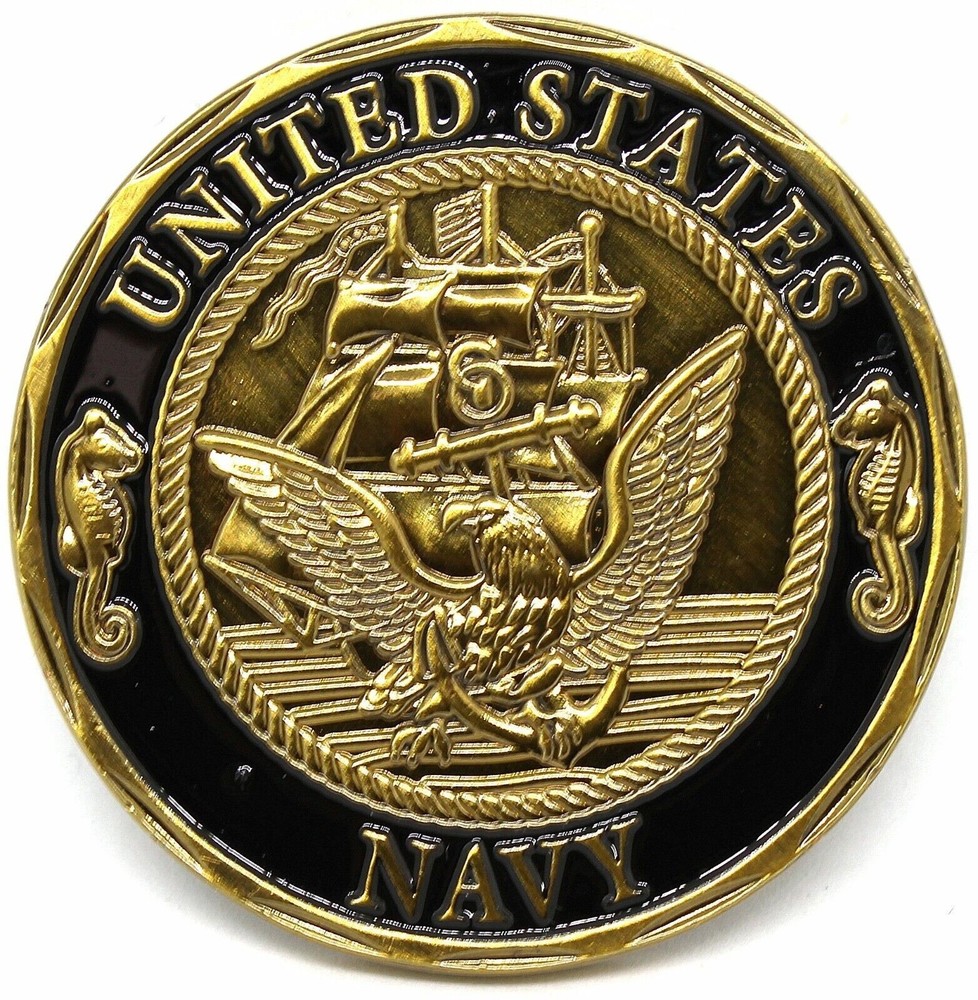 Navy Shellback Crossing the Line Sailor Commemorative Challenge Coin
