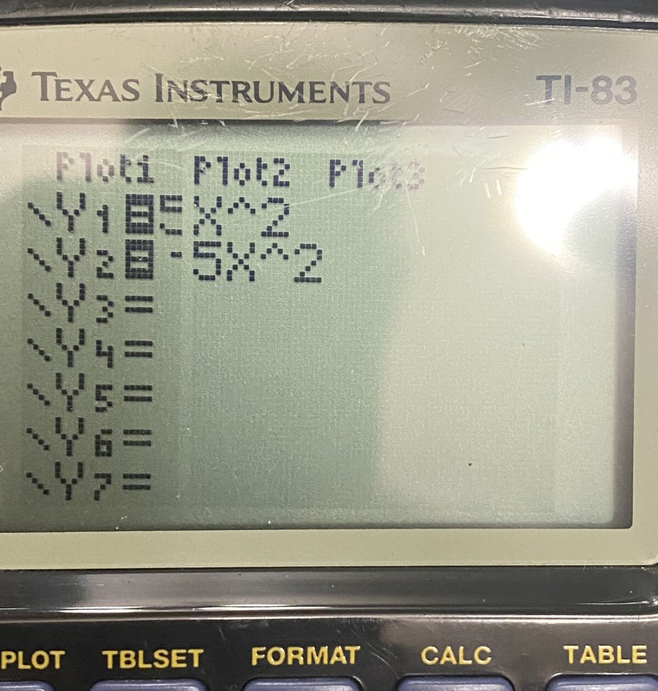 Texas Instruments TI-83 Graphing Calculator Black Works With Cover