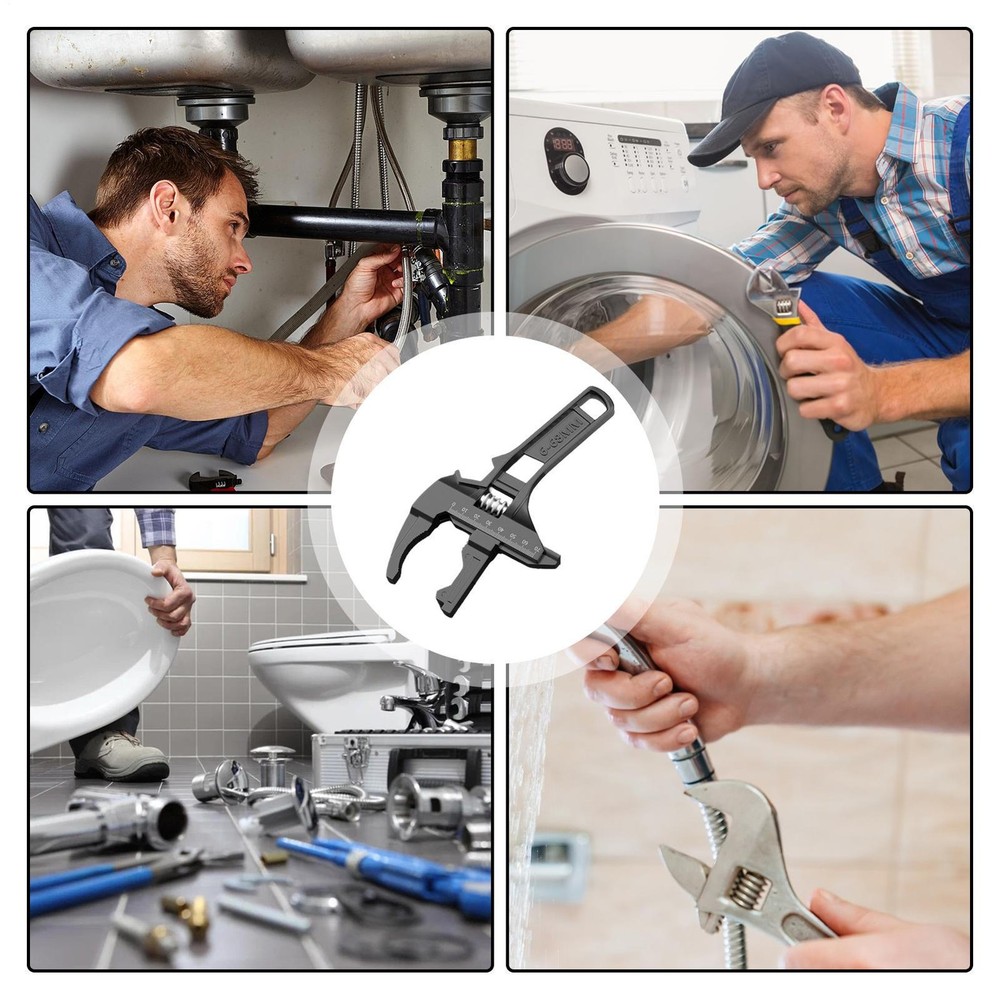 Multifunctional Wrench Universal Bathroom Kitchen Repair Tools Adjustable