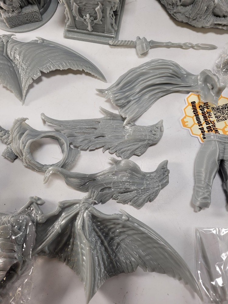 3D Printed Figures Fiction Creatures Unpainted