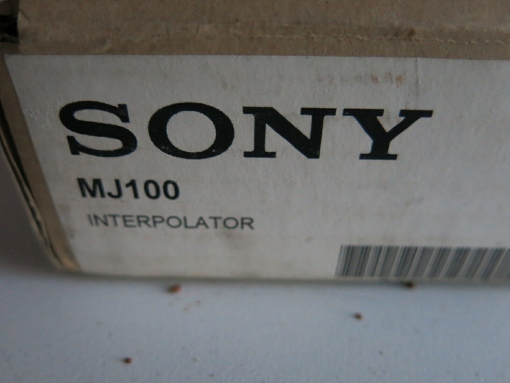 SONY MJ100 INTERPOLATOR