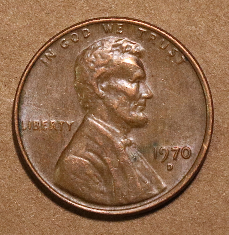1970 D Lincoln Memorial cent