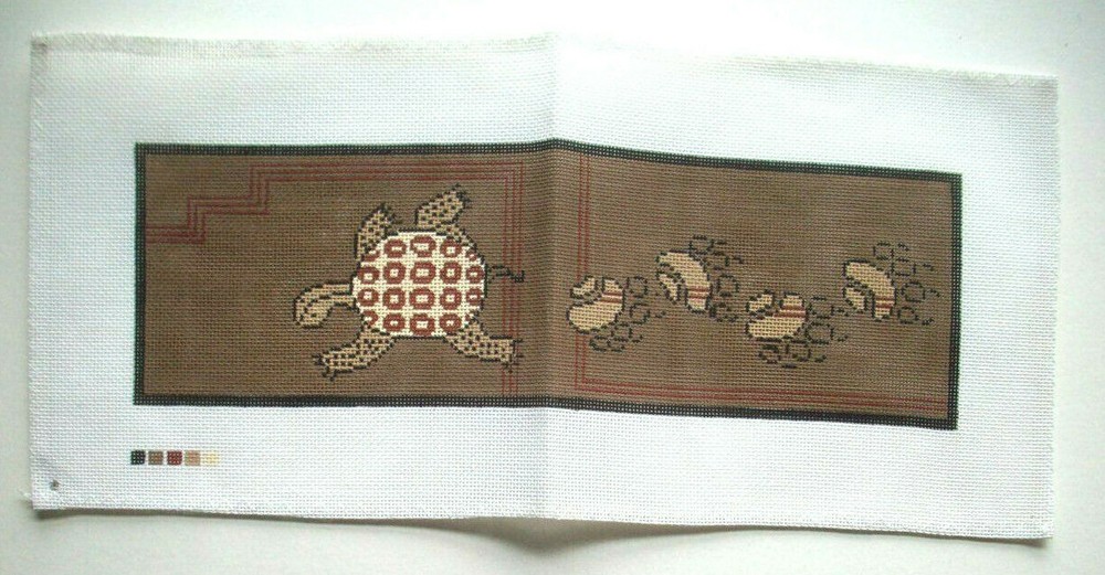 Sea Turtle  canvas - eye glass case?  runner?