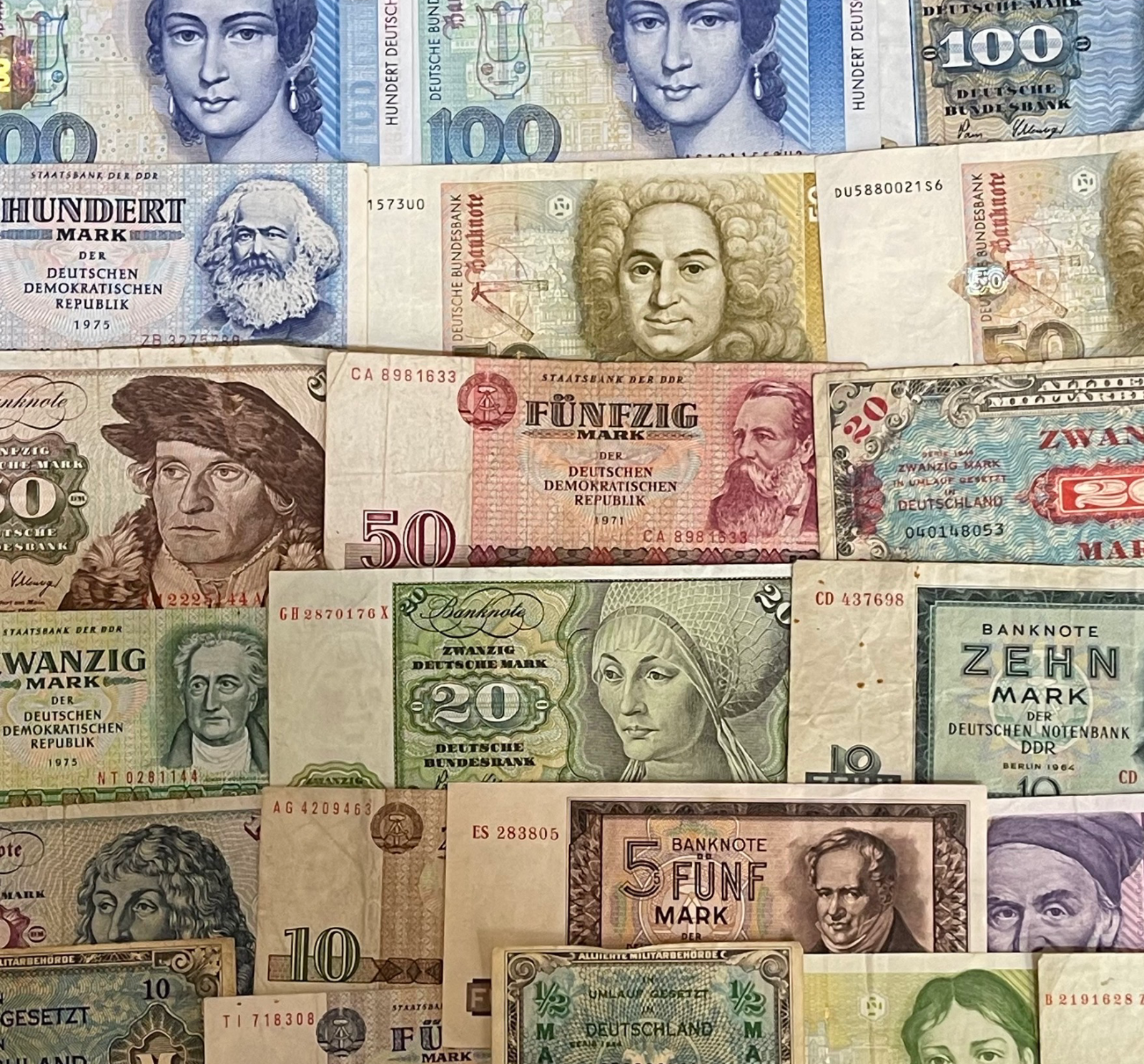 GERMAN MARK BANKNOTES - CHOICE OF NOTE & STYLE - GERMANY