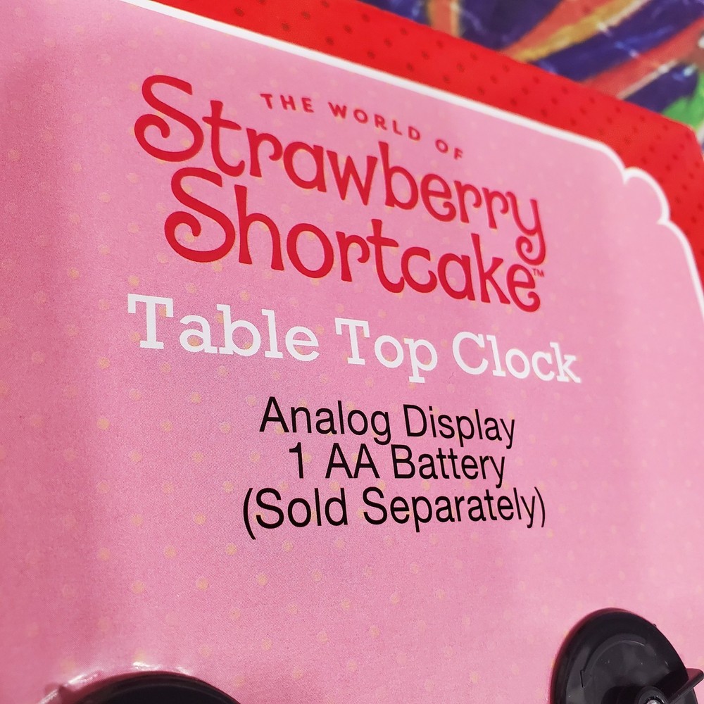 Strawberry Shortcake Table Top Clock New !