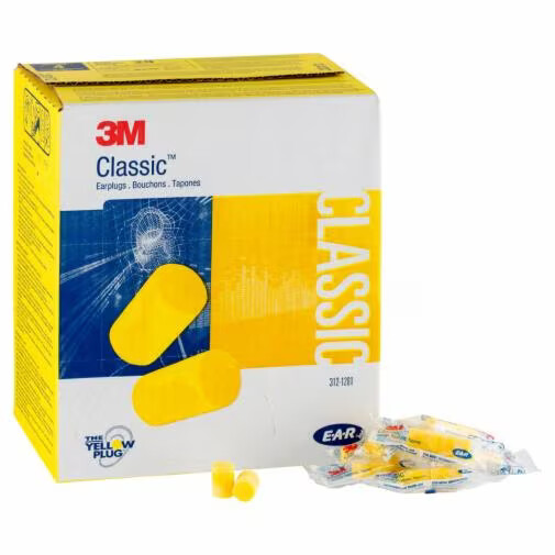 3M E-A-R Classic Disposable Foam Shooting Sleep Ear Plugs Noise Reduction NRR 29