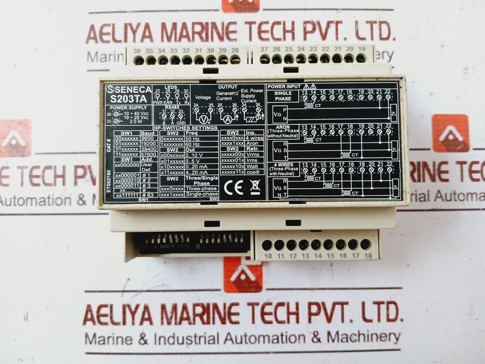 Seneca S203TA AC 3-Phase Network Analyzer 2.5W SW001344 ET002780