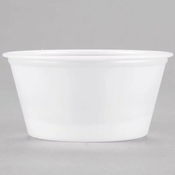 2oz Soufflé Portion Cups with Lids Translucent Plastic Condiments Sauces Crafts