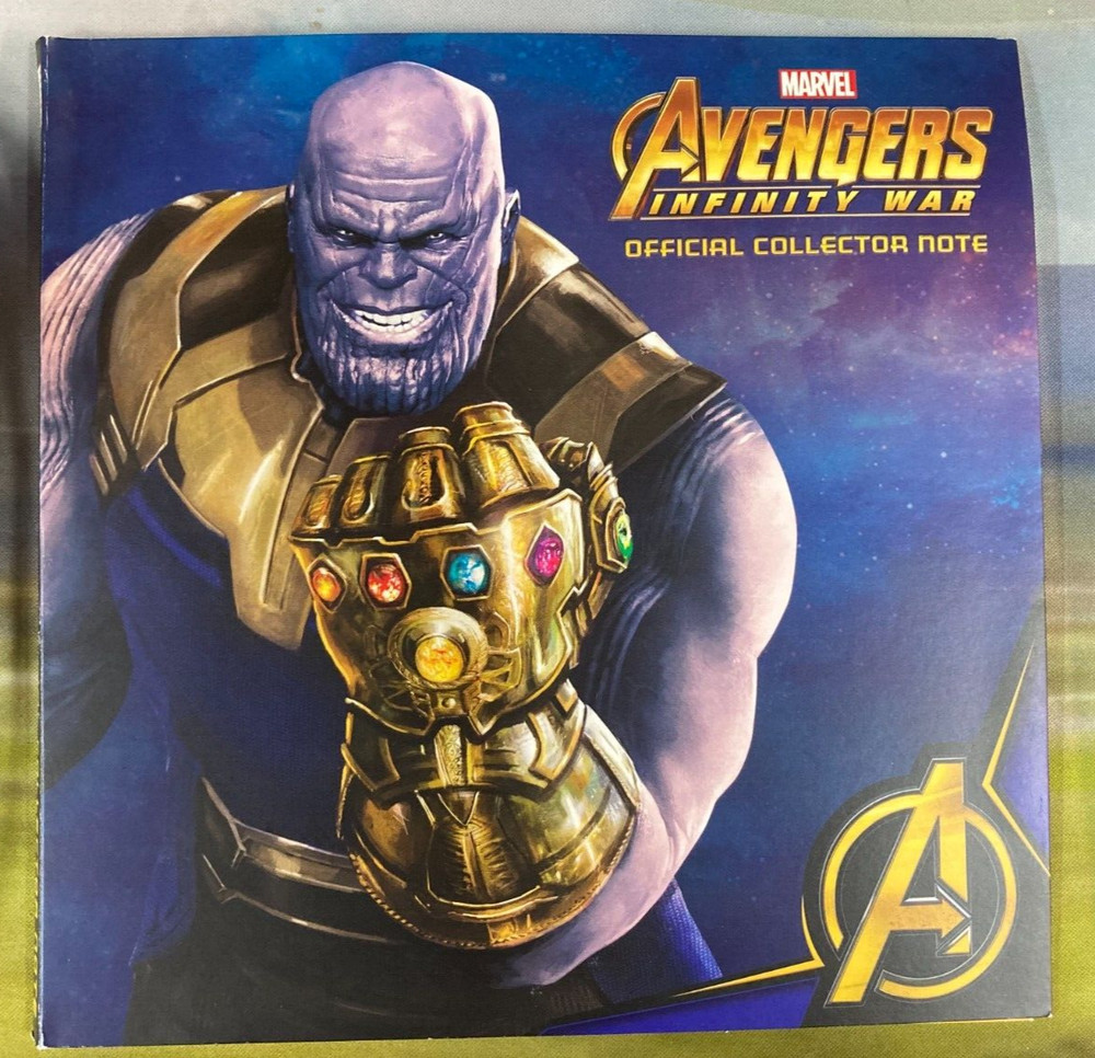 Avengers Infinity War Official Collector Note
