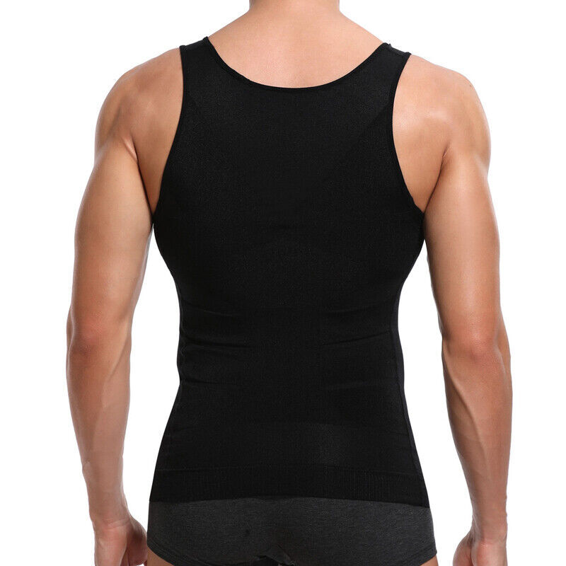 Men Body Shaper Slimming Tummy Vest Thermal Compression Shirt Tank Top Shapewear