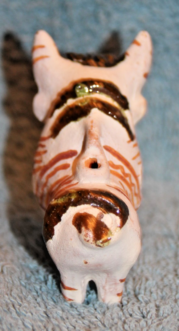 Vintage Folk Art Bull Peruvian Pottery