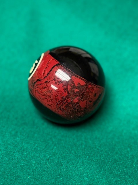 Pro Series Black Marble Pool Ball #15 (Single Ball From Set)