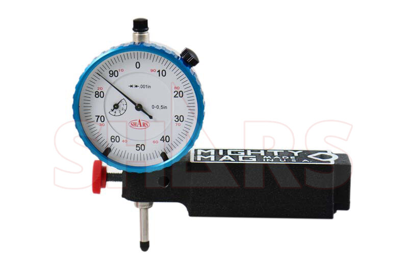 Mighty Mag 400-1 Universal Magnetic Base + 0-0.5" Dial Indicator USA P]