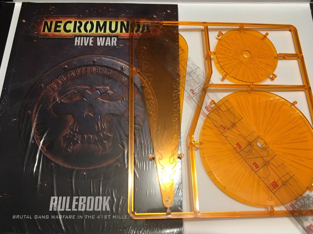 Necromunda Starter Rules Bundle Book Templates Game Mat Rule Reference Ruler New