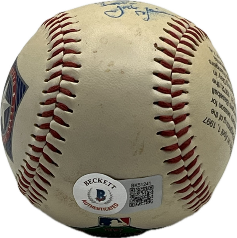 Tom Grieve Autograph Signed Rangers Opening Dat Ball BAS Authentic