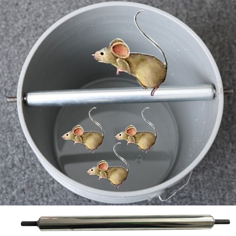 2 Piece Rolling Mouse Traps Outdoors & Indoors Rat Trap Quick Effective Safe