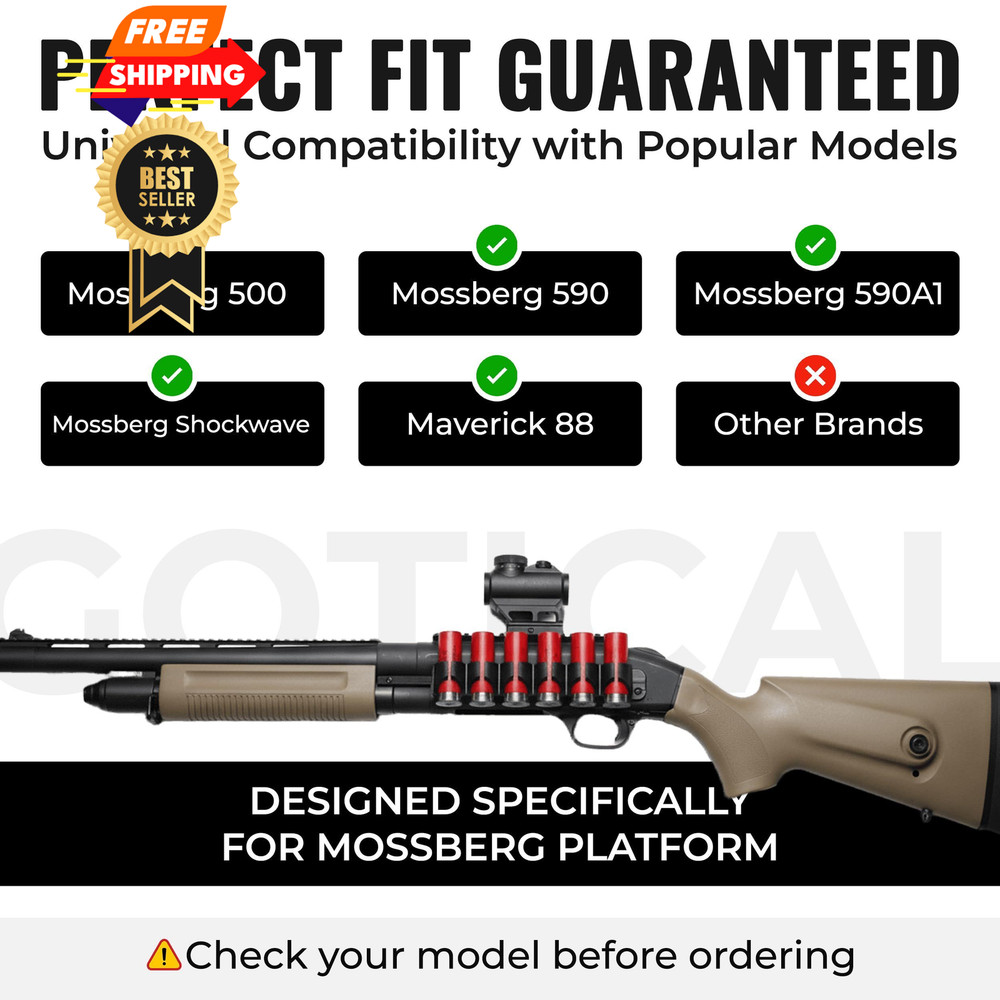 Gotical Receiver Mounted Shell Carrier Side