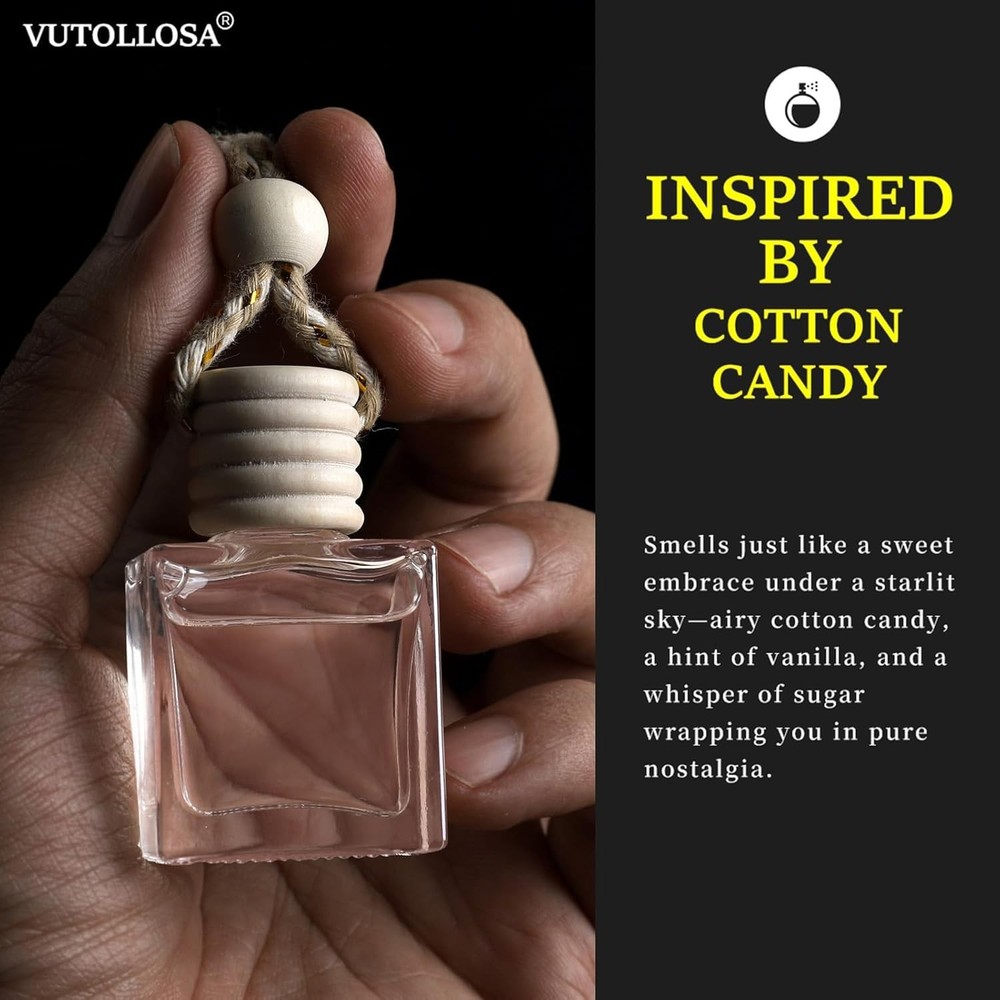 LongLasting Cotton Candy Car Fresheners 2Pack Air Deodorizer & Diffuser