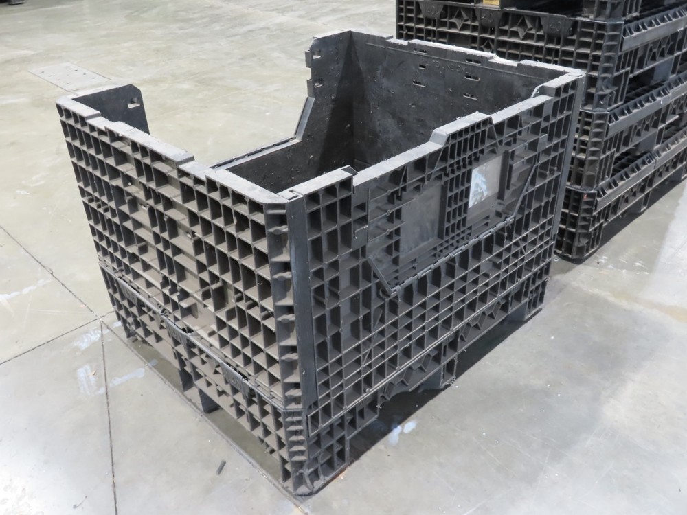 HPJ BulkPak Collapsible Bulk Container Bin 25.5 cu-ft 48 x 40" Stackable Tote