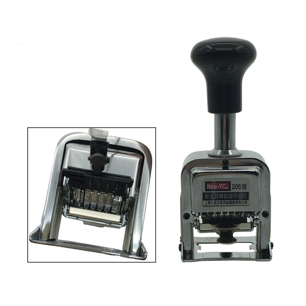 Automatic Numbering Machine, 5 Wheels Self Inking Number Stamp for Numbering ...