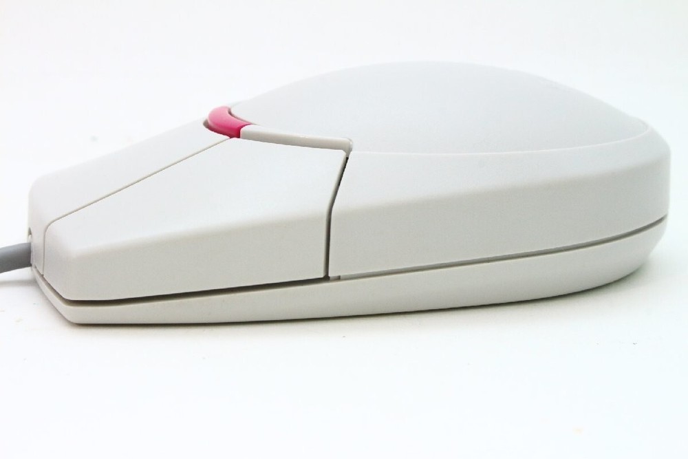 Sega Saturn HSS-0139 Genuine AuthenticLight Gray Shuttle Mouse Controller Used