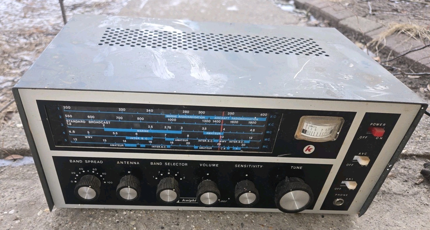Knight Star Roamer Shortwave Receiver Allied Radio Tested Working
