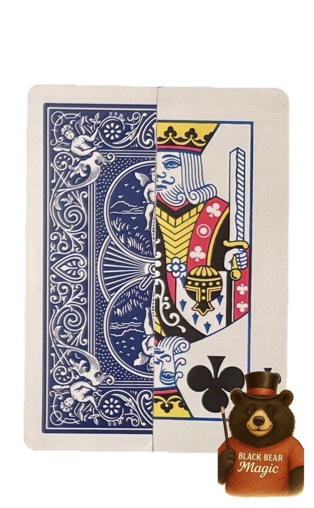 Bicycle Rider Back Split Card Gaff – Custom Magic Gimmick – Any Value