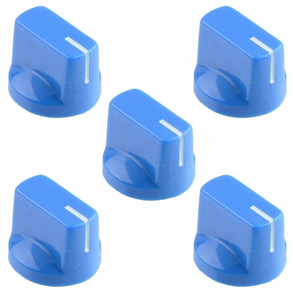 5 x Blue Davies 1510 Style Pointer Knob
