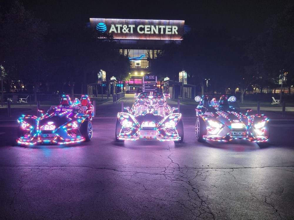 8PCS 4FT SET Single Row LED Chasing Flow IP68 LED Strips Lights Bluetooth+Remote