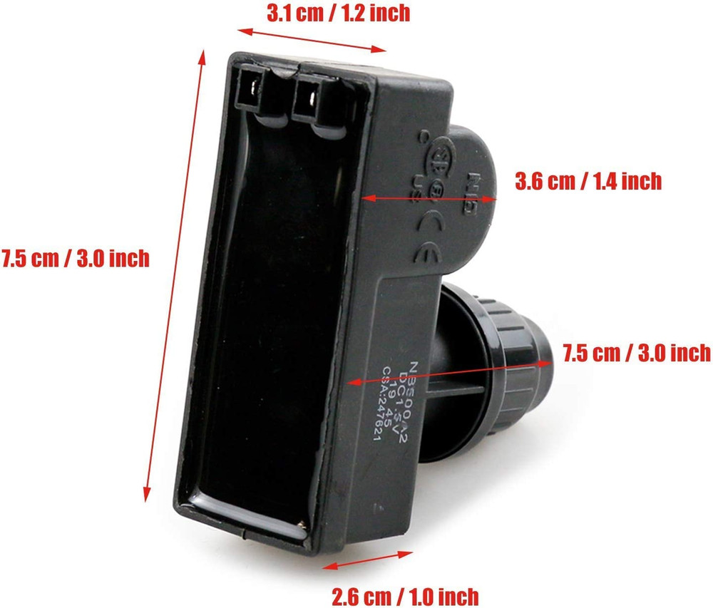 Fire Pit Igniter Push Button Ignition Kit with 2 Outlet and Ground Wire