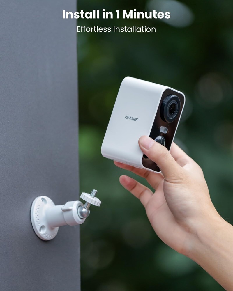 ieGeek 2K HD 3MP Wireless Outdoor WiFi Security Camera Battery Powered