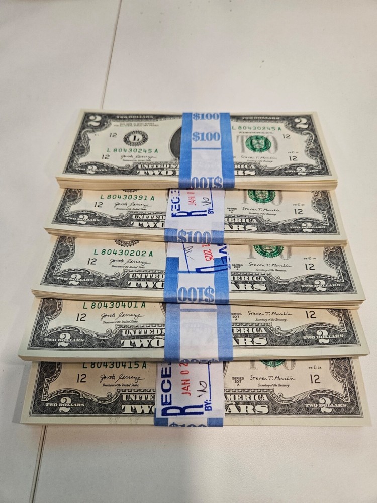 Uncirculated Two Dollar Bill $2 Note 2017 UNCIRCULATED!!!