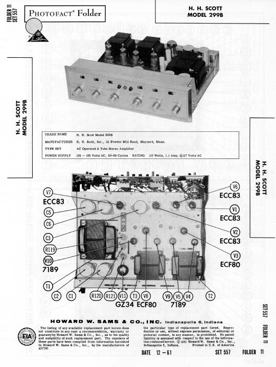 Scott Amp Amplifiers Service Manuals Schematics Audiophile Computer DVD *Nice*