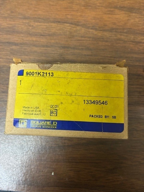 Square D 9001K2113, 500K Ohm Potentiometer, 300V