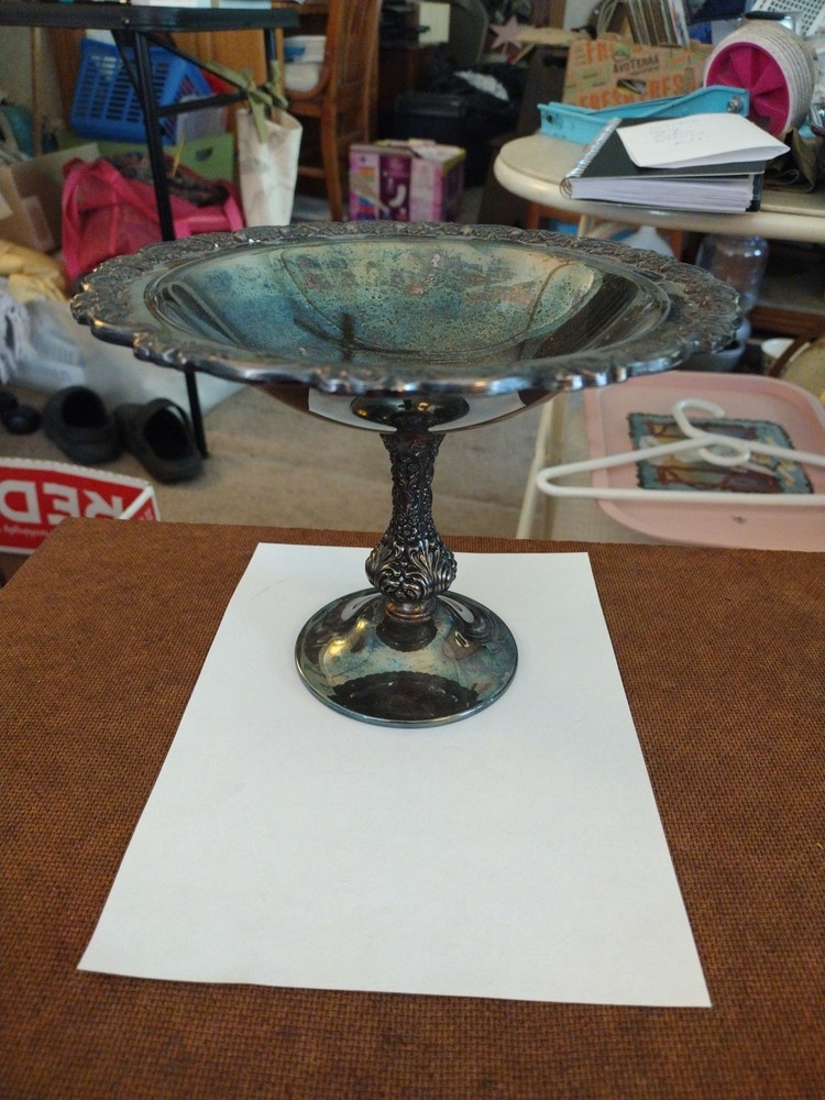 VTG Oneida Silver Plated Candy/Nut Dish Bowl Compote