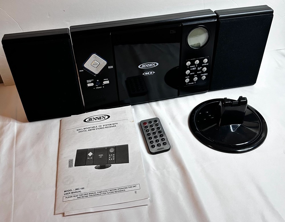 Jensen Wall Mountable CD System, Digital AM/FM Stereo Receiver, New/Open Box