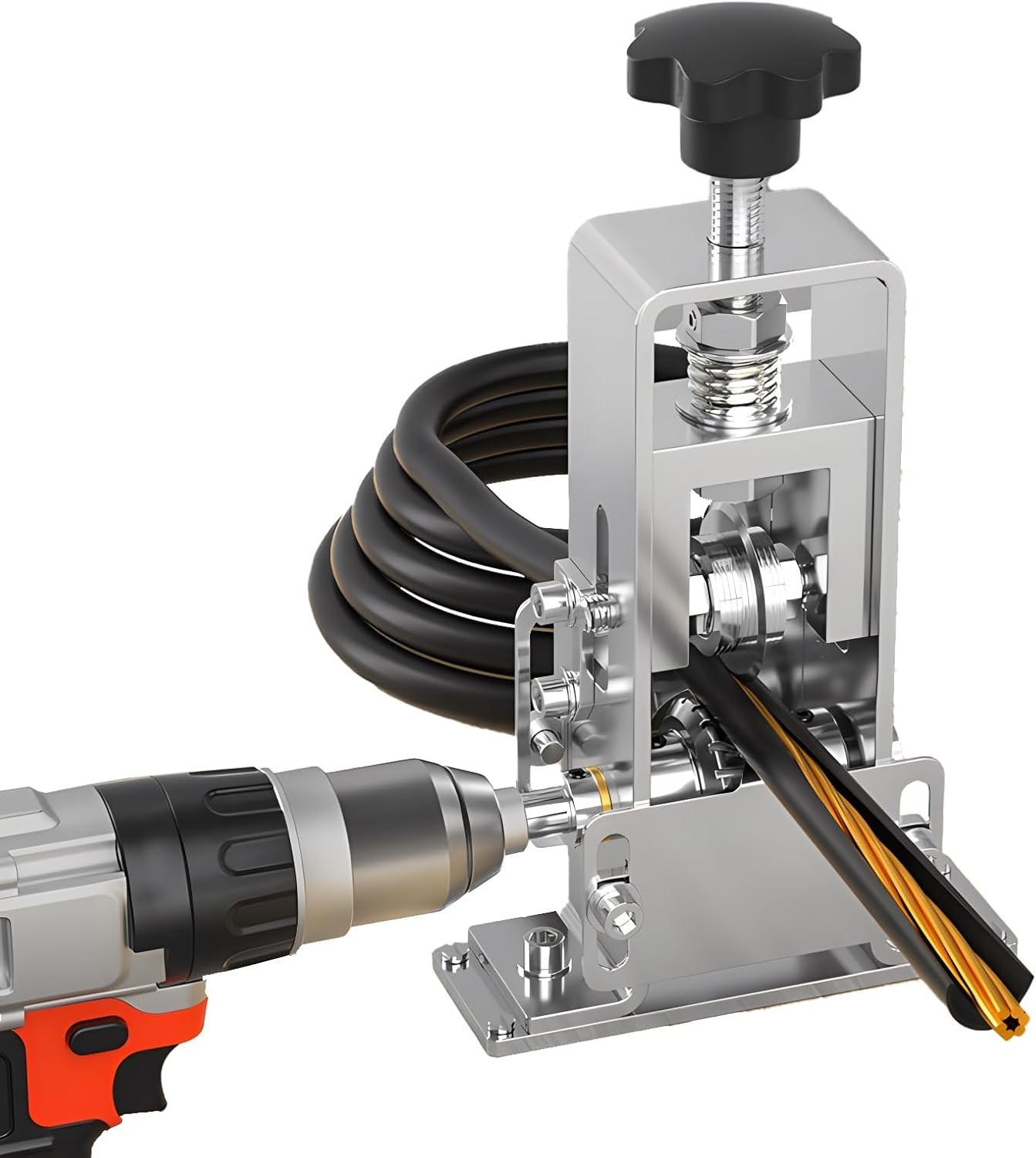 Máquina Pela Cable Para Taladro Eléctrico Pelacables Alambre Cobre Ajusta 0.04-1