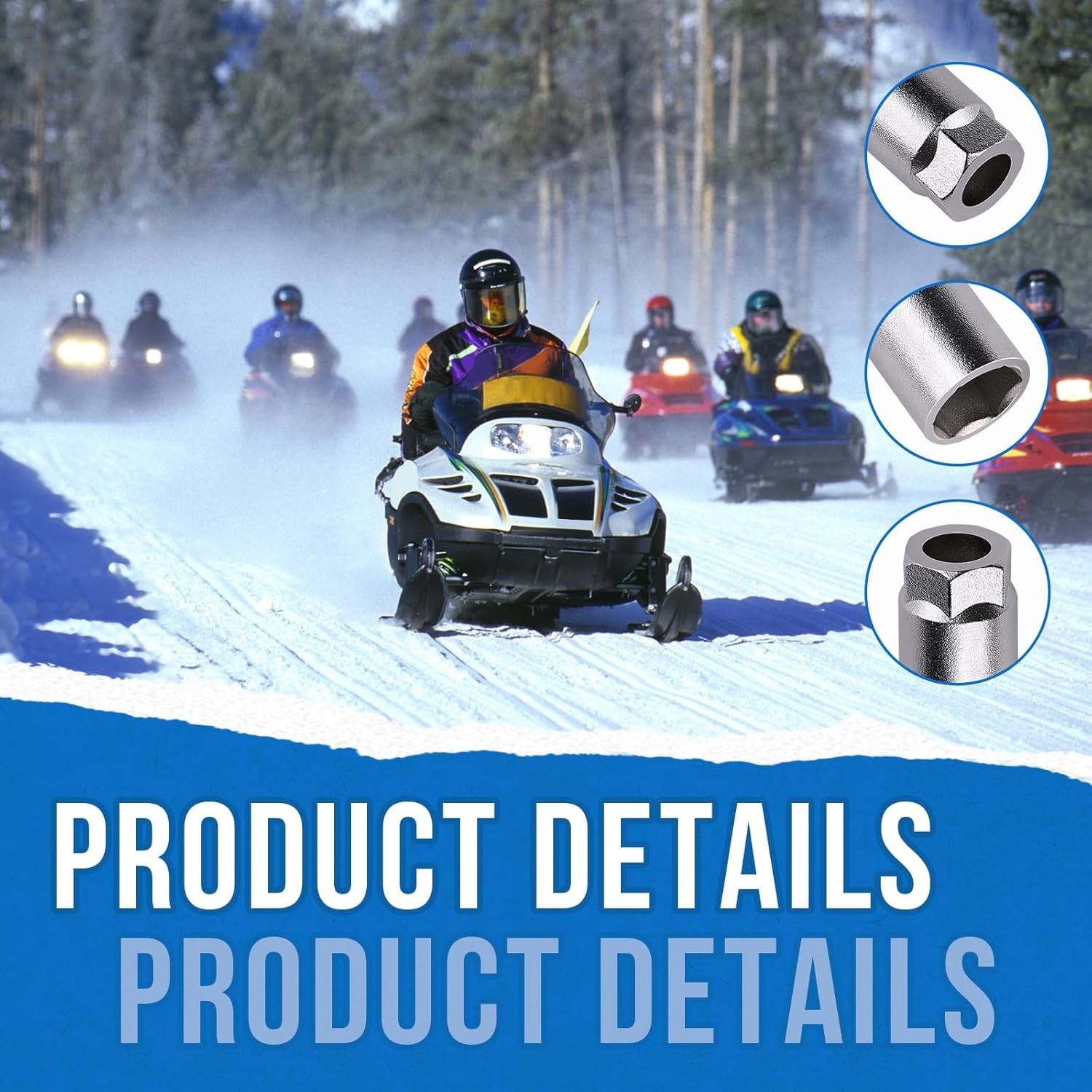 5/8" Spark Plug Socket For Headers, Snowmobiles, motoRcycles,For Tight Clearance