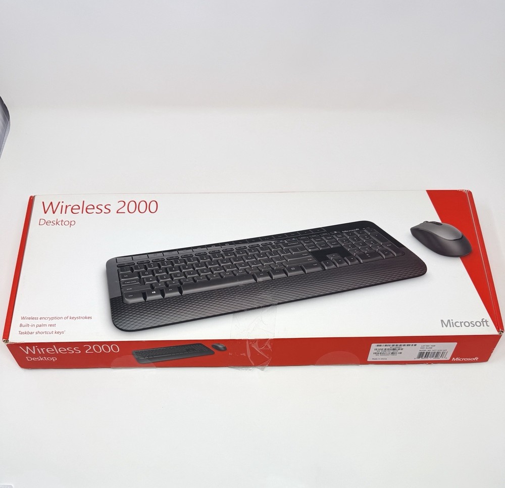 Microsoft Wireless Desktop 2000 Keyboard Mouse & USB Dongle Advanced Encryption
