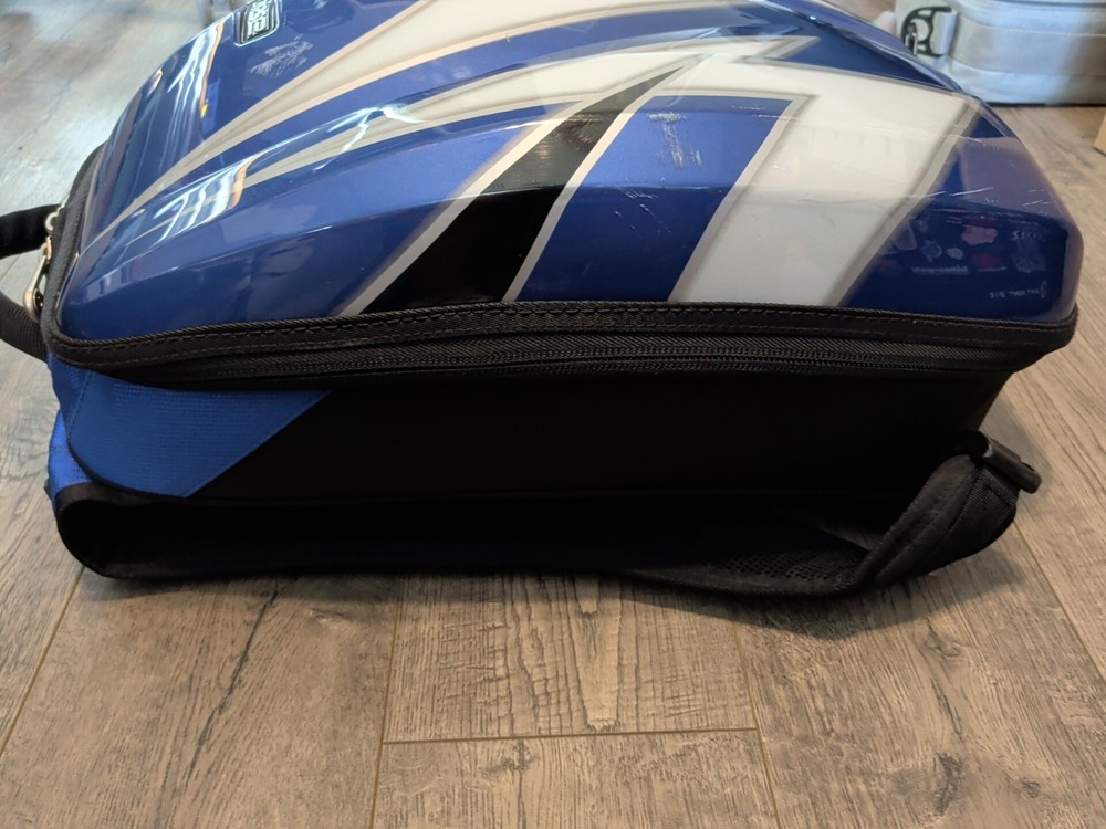 Axio By Harodesign Blue Hardshell Motorcycle / Bike Protective Backpack