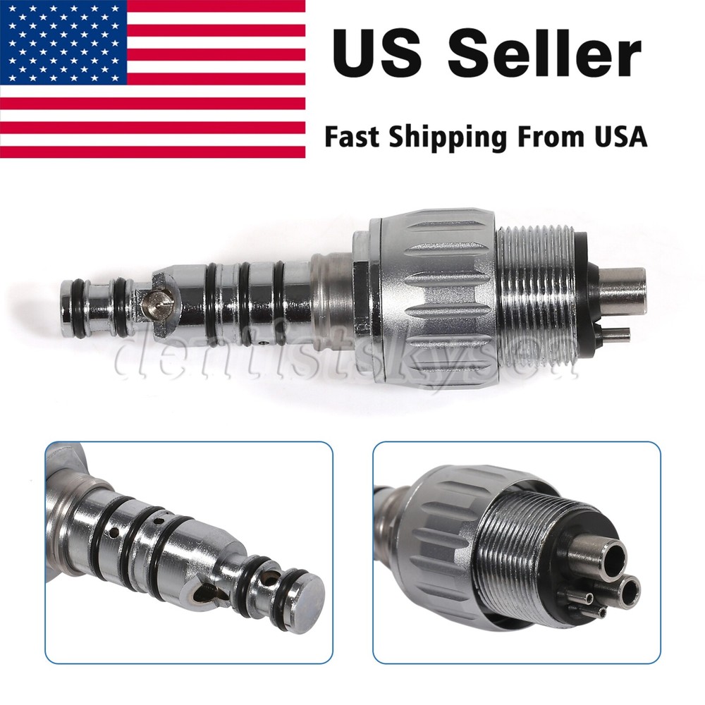 Dental KaVo MULTIflex Type Coupler 4 Hole High Speed Handpiece Quick Coupling US