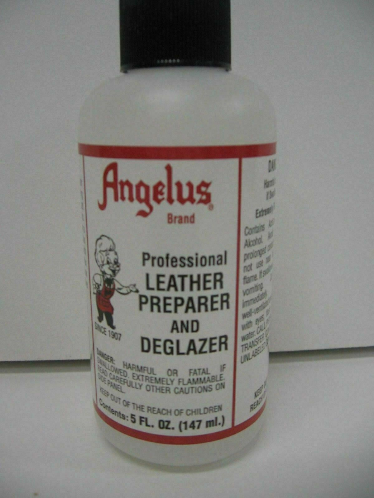 Angelus Leather Dye Professional Preparer & Deglazer - 5 FL. OZ.- NEW