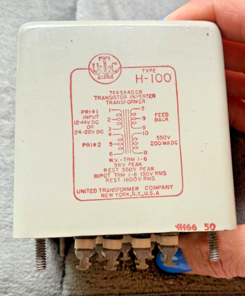 UTC H-100 Transistor Transformer NEW TESTED