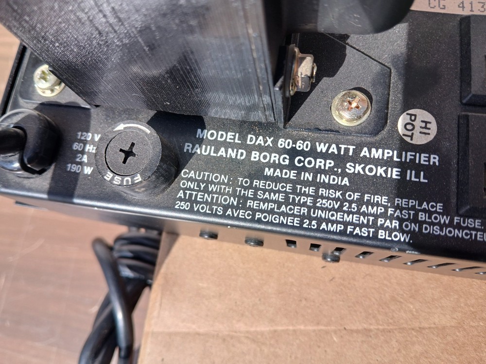 Rauland Borg DAX 60-60 Amplifier - Used