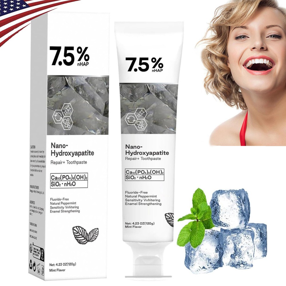 7.5% Nano Hydroxyapatite Toothpaste - Sensitivity Relief & Deep Clean NEW 120g🔥